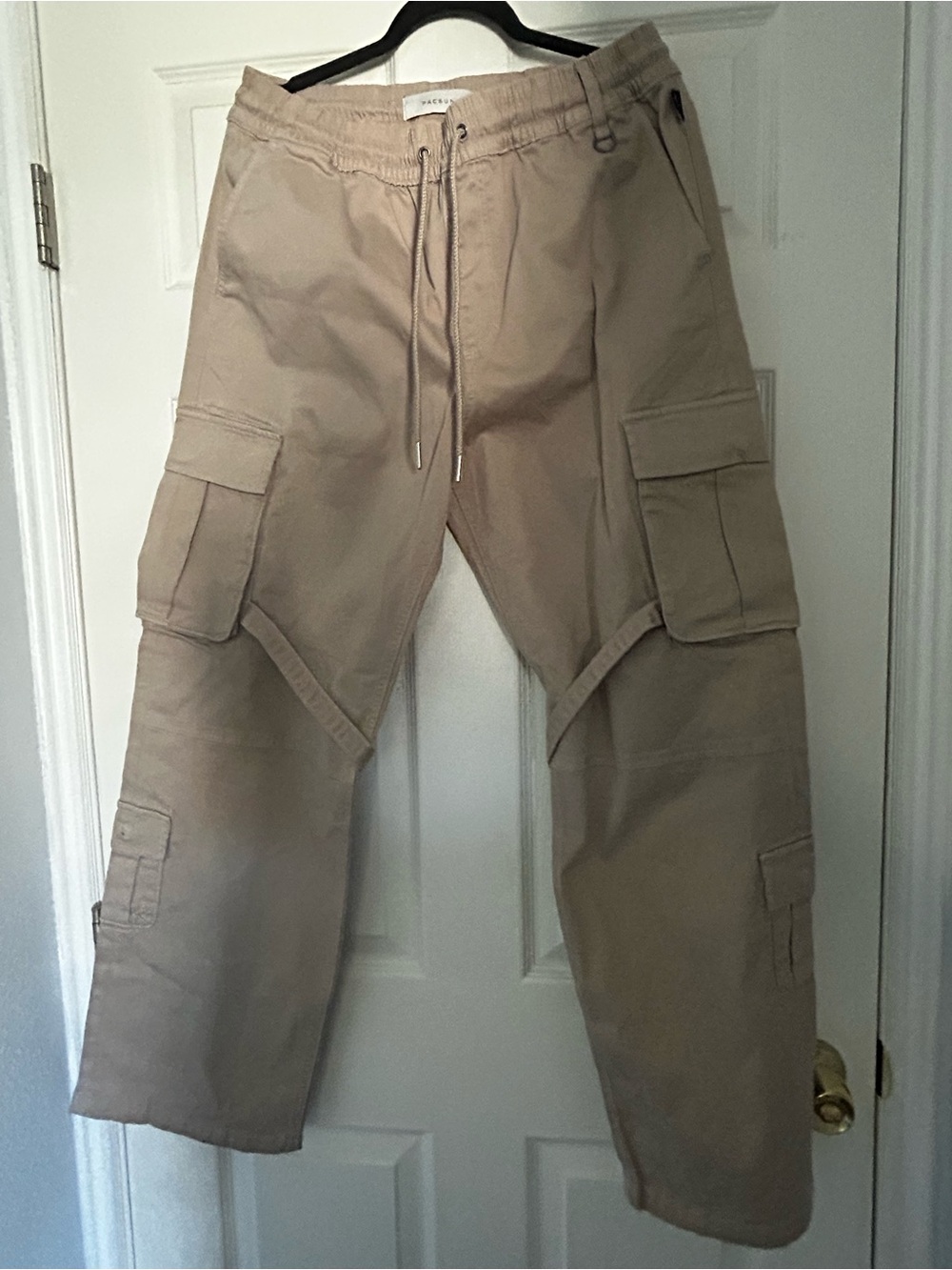 PacSun Men's Cargo Pants in Tan